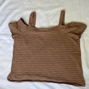 Madewell Striped Cold Shoulder Tee